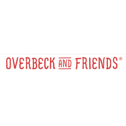 Overbeck & Friends Markttasche Jolie türkis-weiß, groß oval Overbeck and Friends